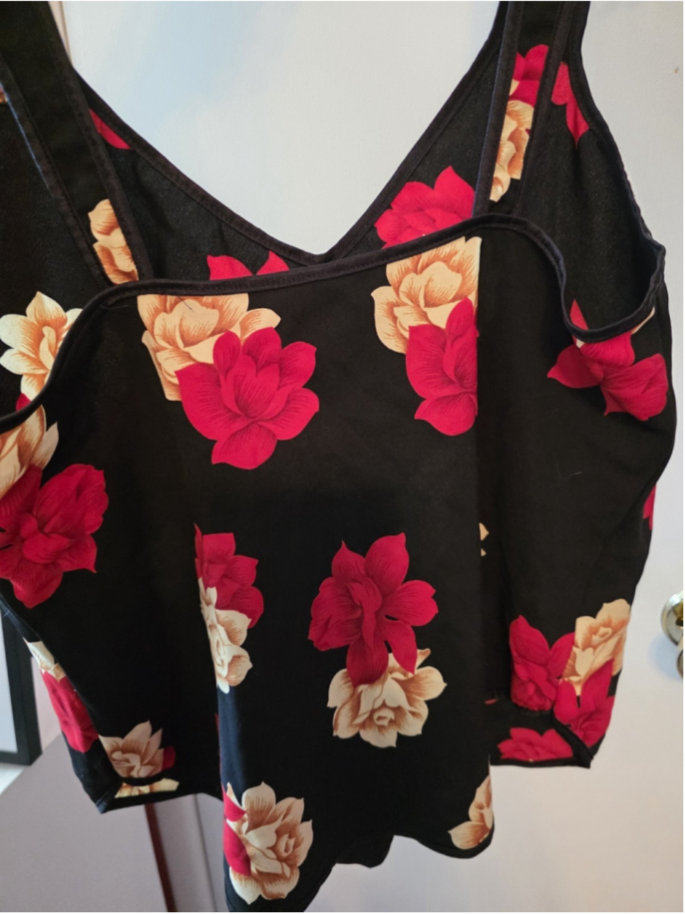 Vintage Petra Fashions Camisole Size Large Y2k Punk Rose Whimsigoth Rock - Picture 3 of 6